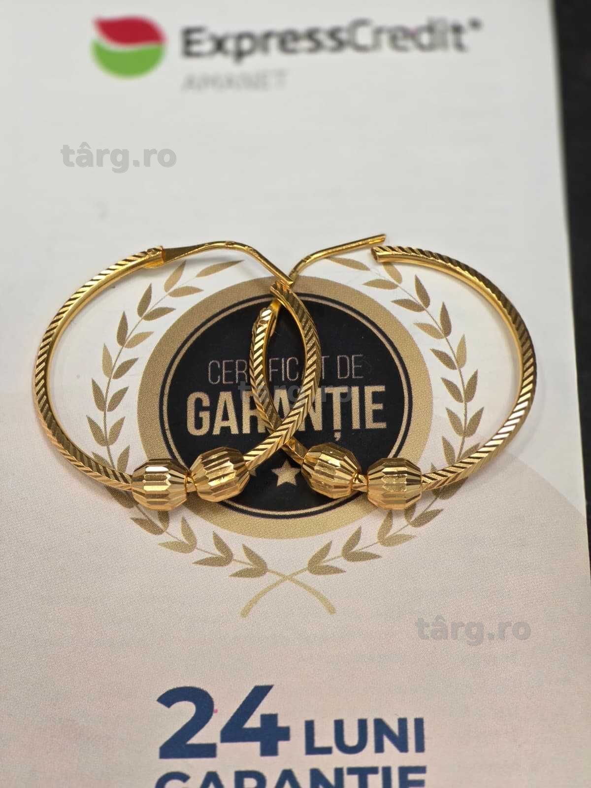 Cercei aur 18K 5.55g [Ag45 Bacau1 B.34697.1.35] 2