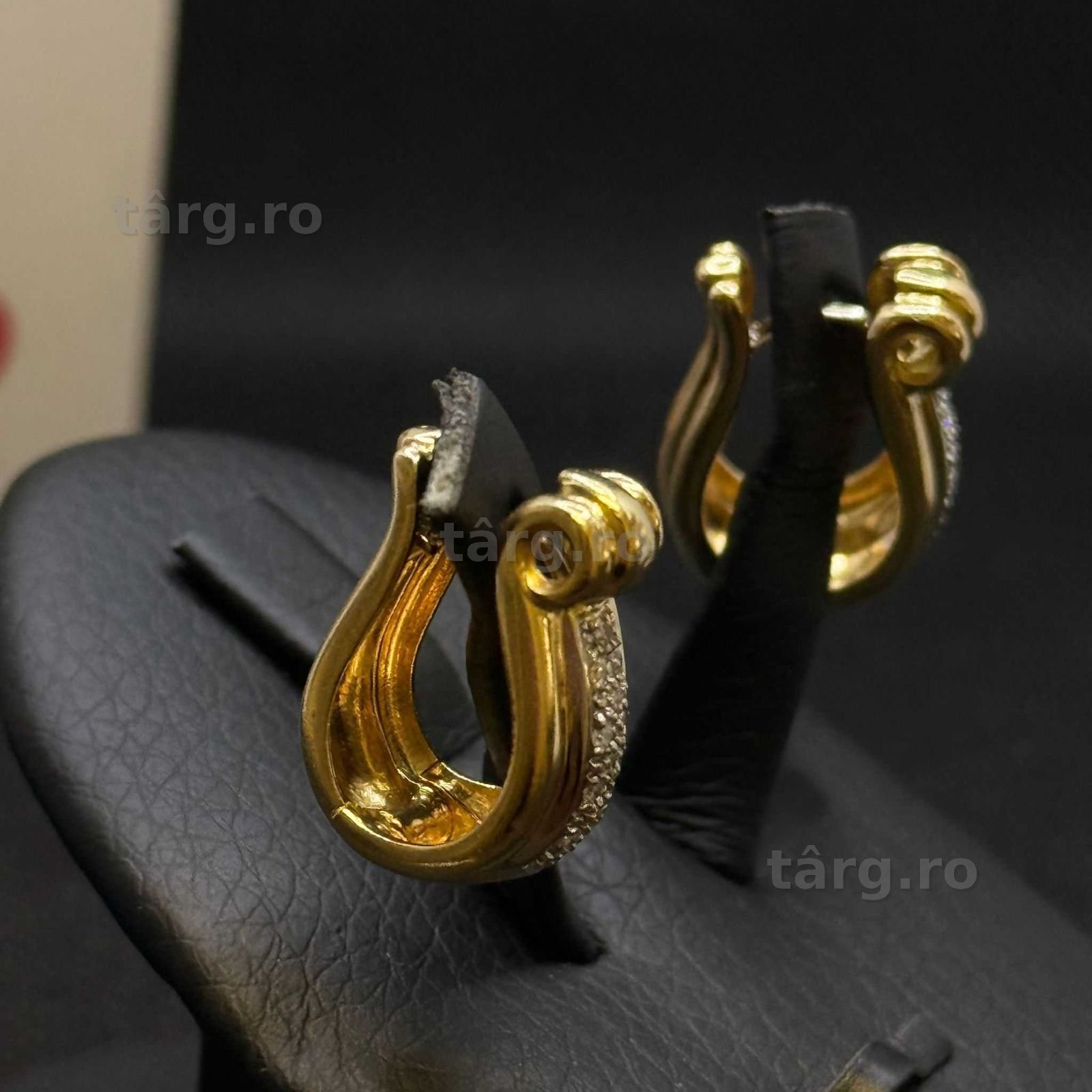 Cercei aur 18K 9.04g (AG15 Gara 1 B33790.1) Garantie 2 ani! 5