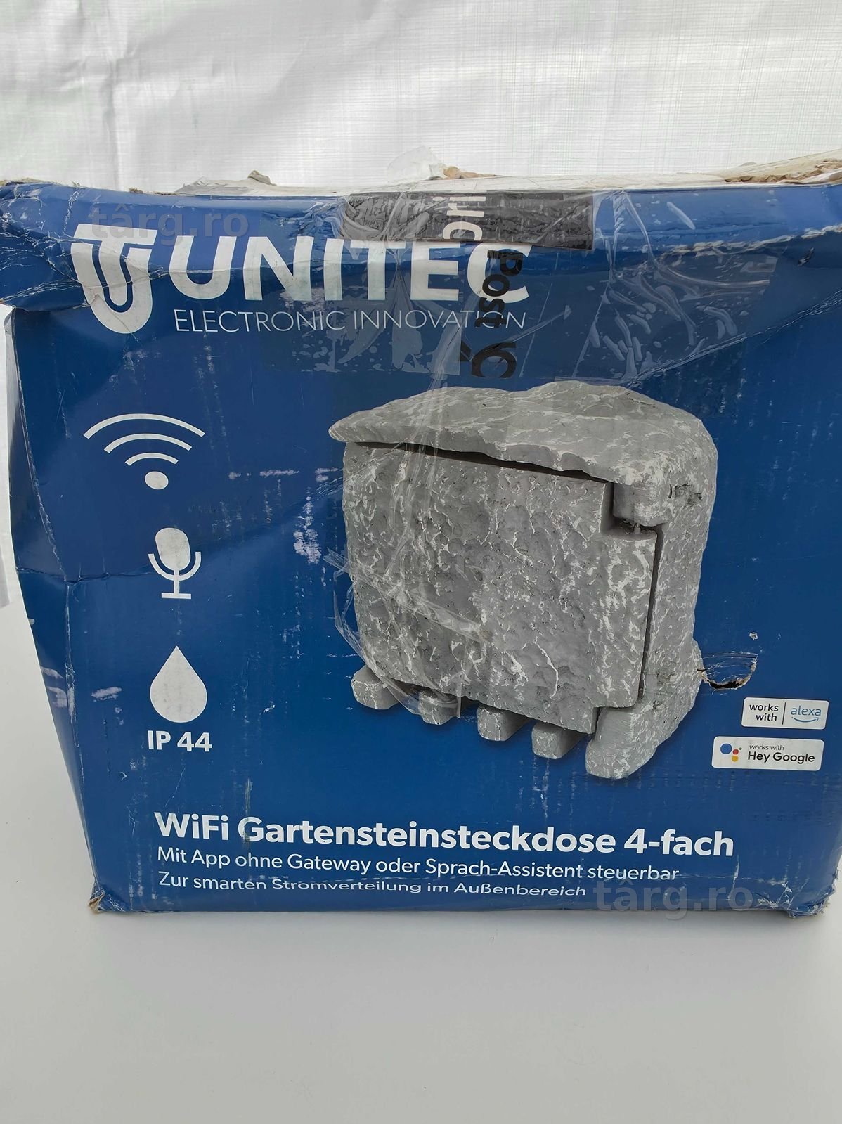 UNITEC Prize pentru gradina, aspect piatra, WI-fi IP44 2