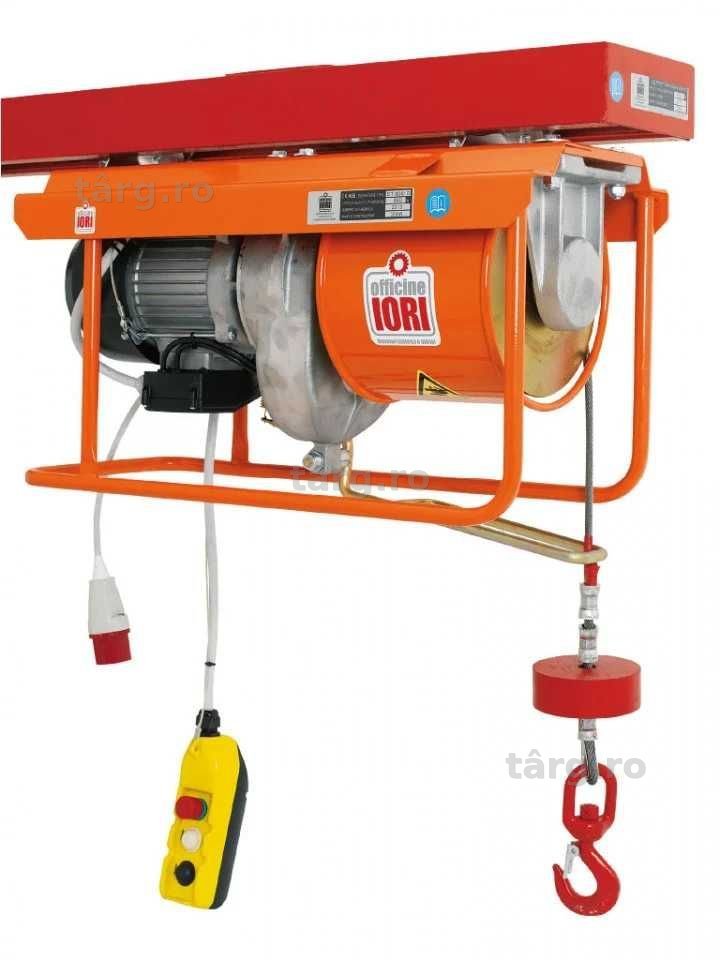 Electropalan Profesional 950 kg, 2 x 40 metri cablu - IORI-DT950MAX-40m Motor Trifazic