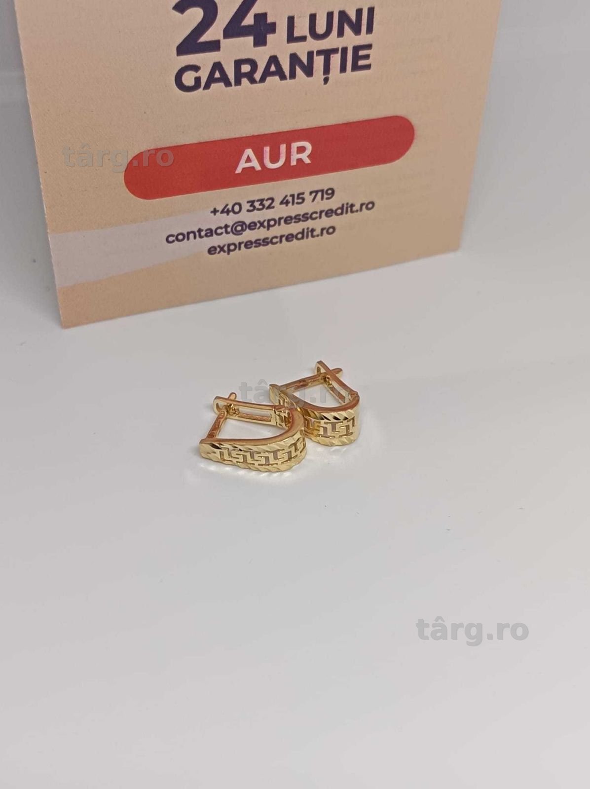 Cercei Aur 14K 2.17g (Ag4 Dacia B.52514) Garantie 2 ani 2
