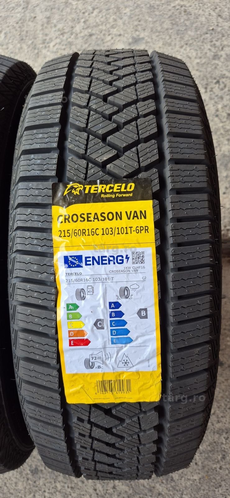 4 anvelope M+S noi Tercelo 215/60/16C,dot 2026.Pretul este pe bucata. 3