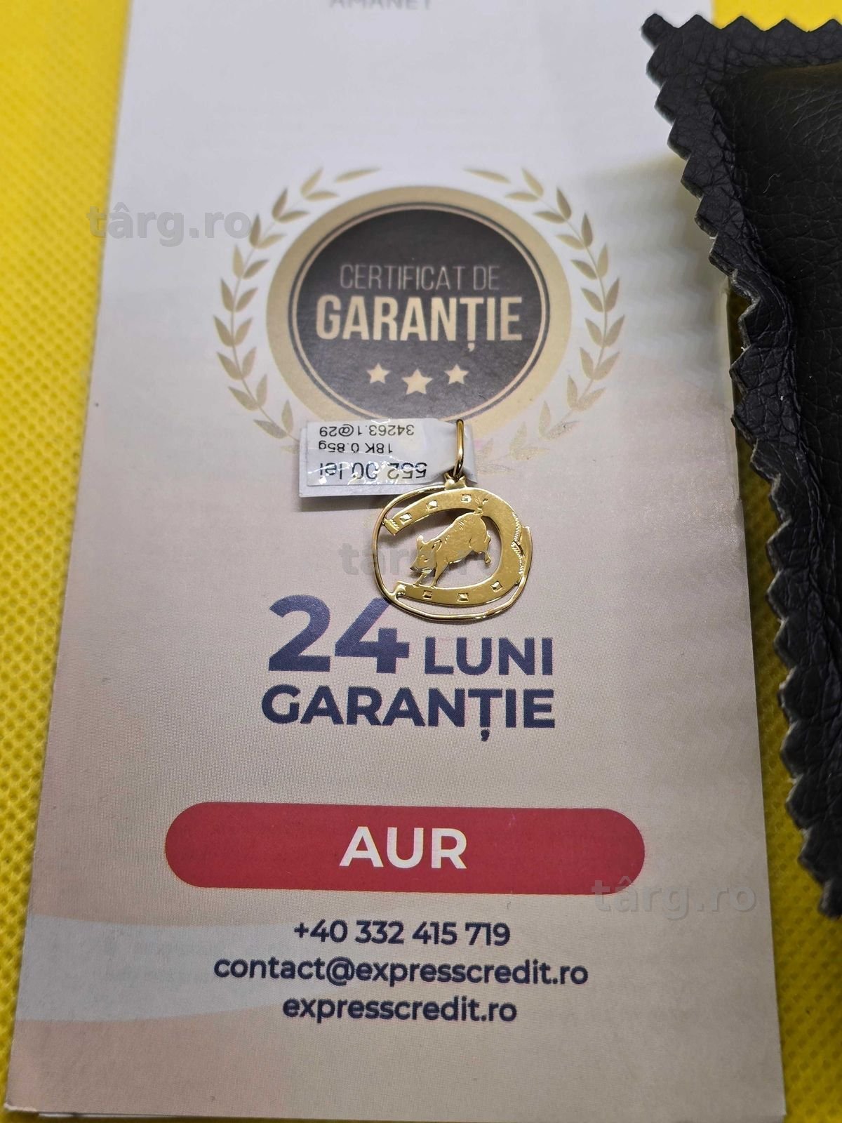 Pandantiv de aur 18k (Ag29 Siraj b.34263.1) Garantie 2 ani