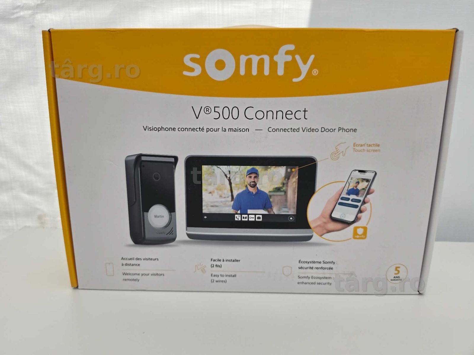 Videointerfon Somfy V500 Connect 7 inch, + connectivity module wi-fi 7