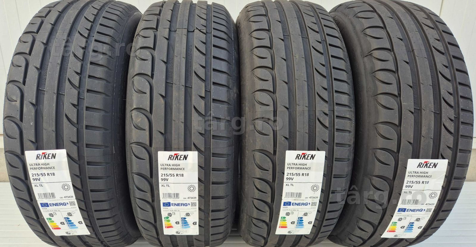 215/55 R18, 99V, RIKEN (by Michelin) UHP XL, Anvelope de vara