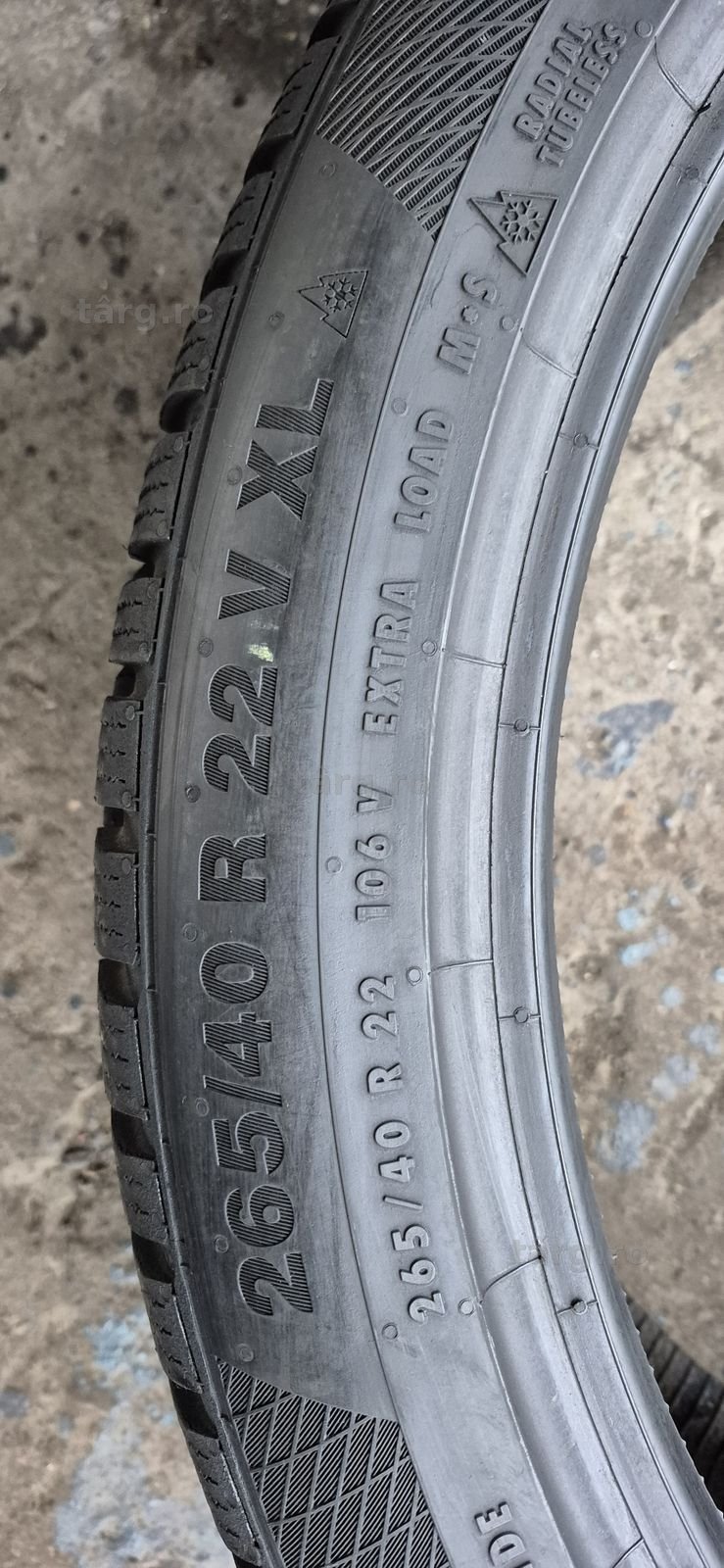 2 anvelope iarna ca si noi Continental 265/40/22,dot 2020.Pret pe buc. 5