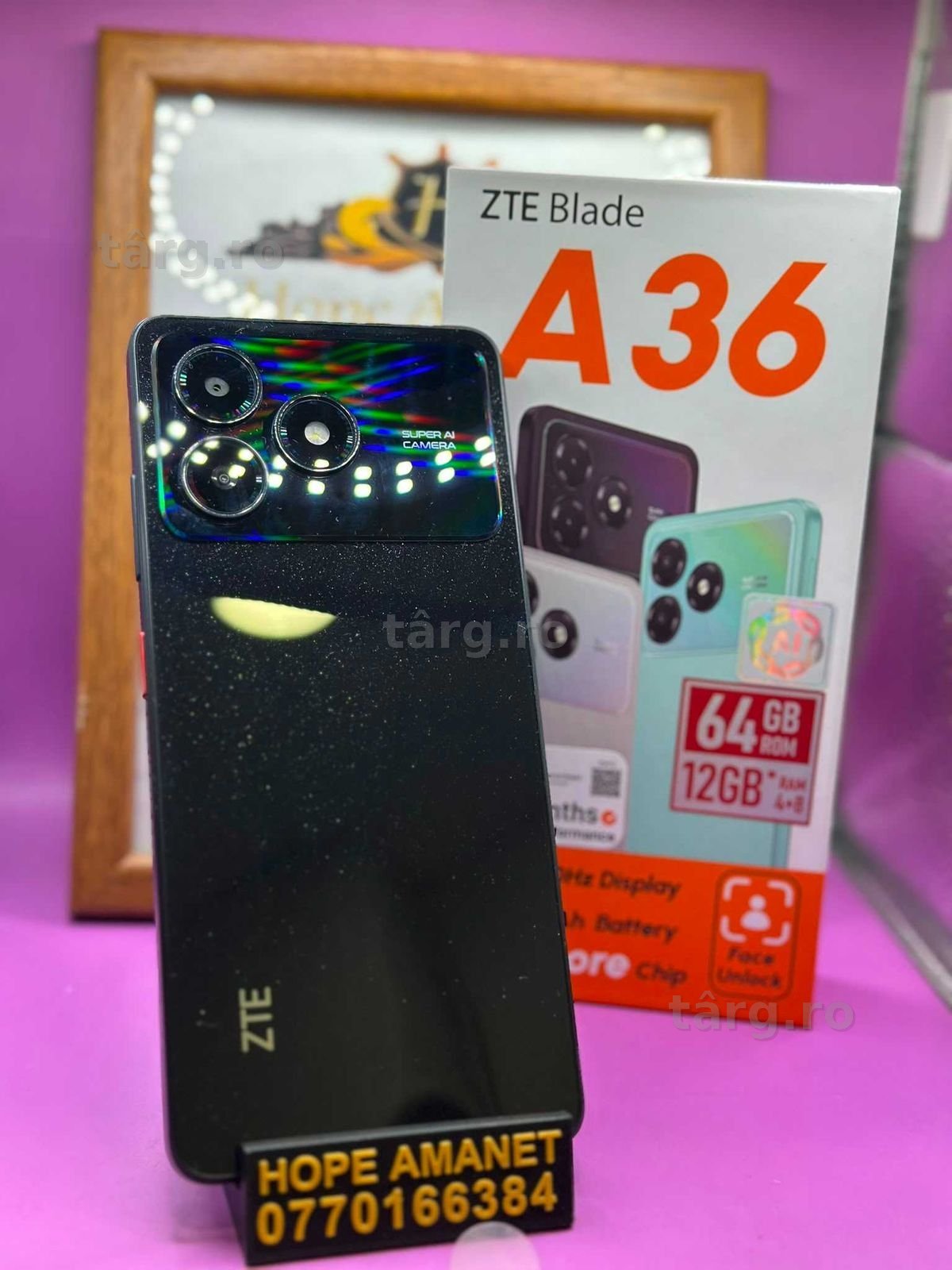 Hope Amanet P2- ZTE BLADE A36 128GB/ 6GB RAM 3
