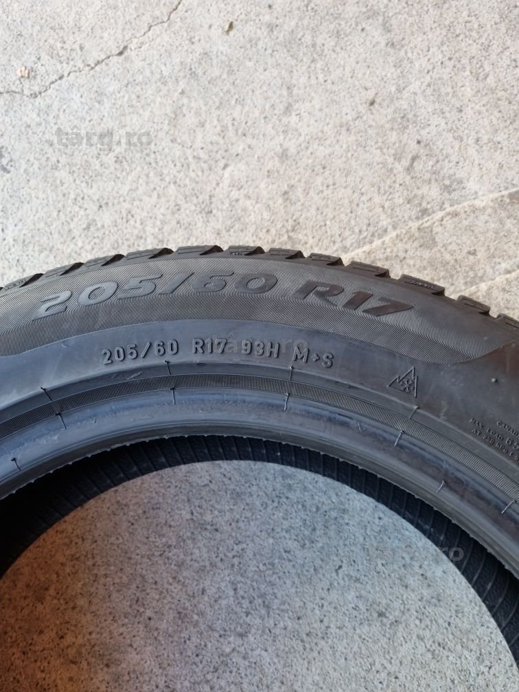 4 anvelope iarna ca si noi PIRELLI 205/60/17 DOT 2021 PRET PER BUCATA 6