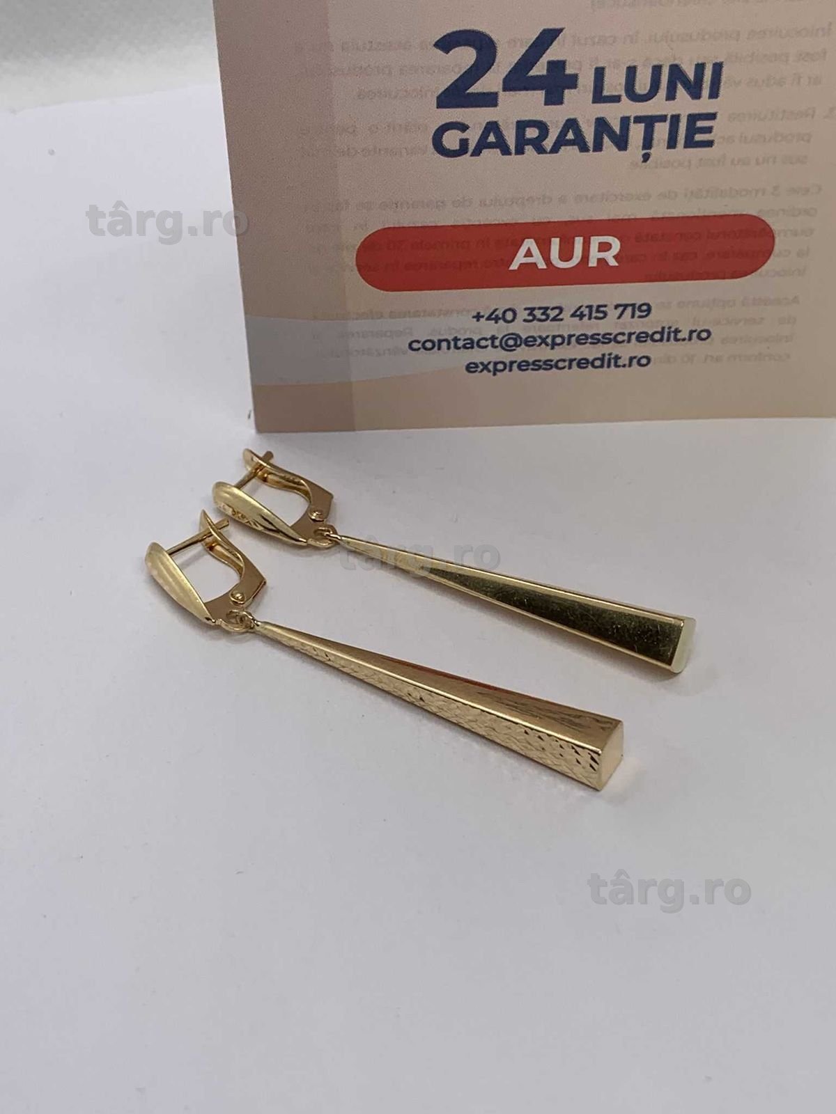 Cercei aur 14K 3.57g (Ag4 Dacia B.51634.1) Garantie 2 ani 3