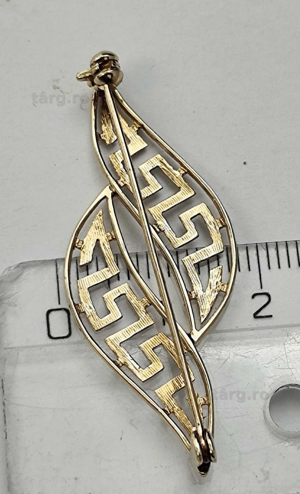 Brosa aur 14K 2.33gr (AG35 B 12936.4/42)  Garantie 2  ani ! 4