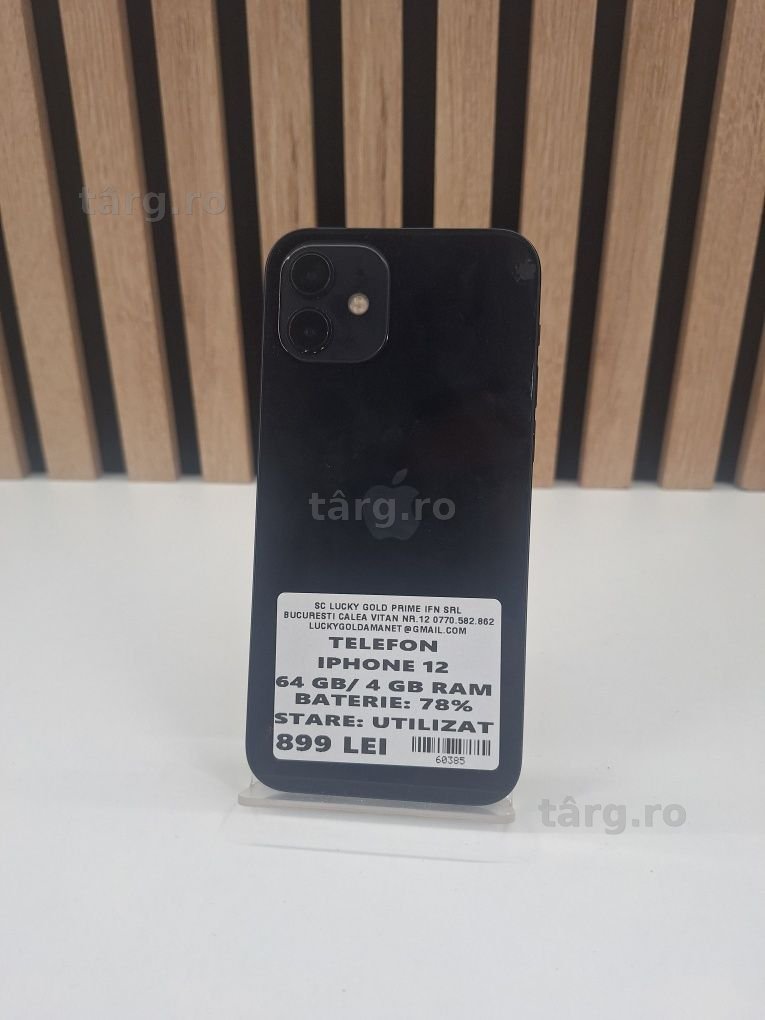 IPhone 12 64Gb 78% Baterie Garantie/Factura #60385