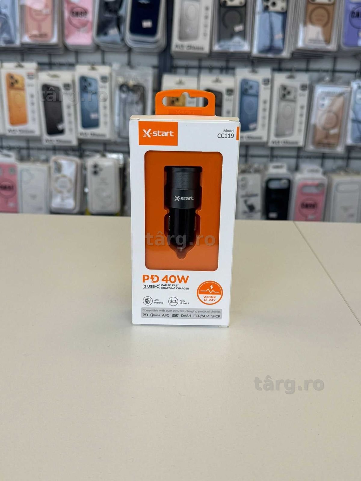 Incarcator Auto Fast Charge, 40W, Mufe Tip C 2