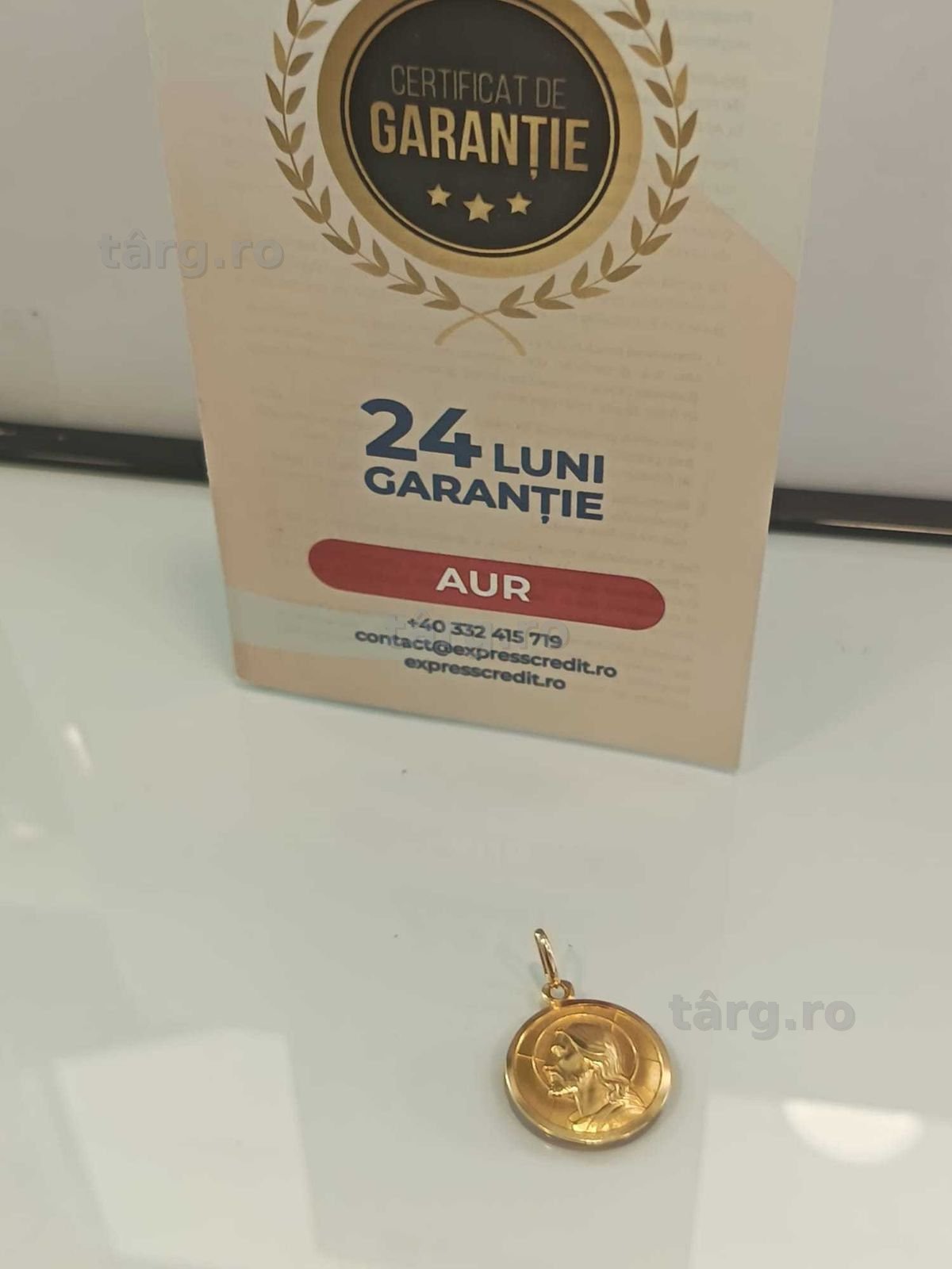 (AG41) Pandativ aur 18K B5958 - Certificat de garantie!