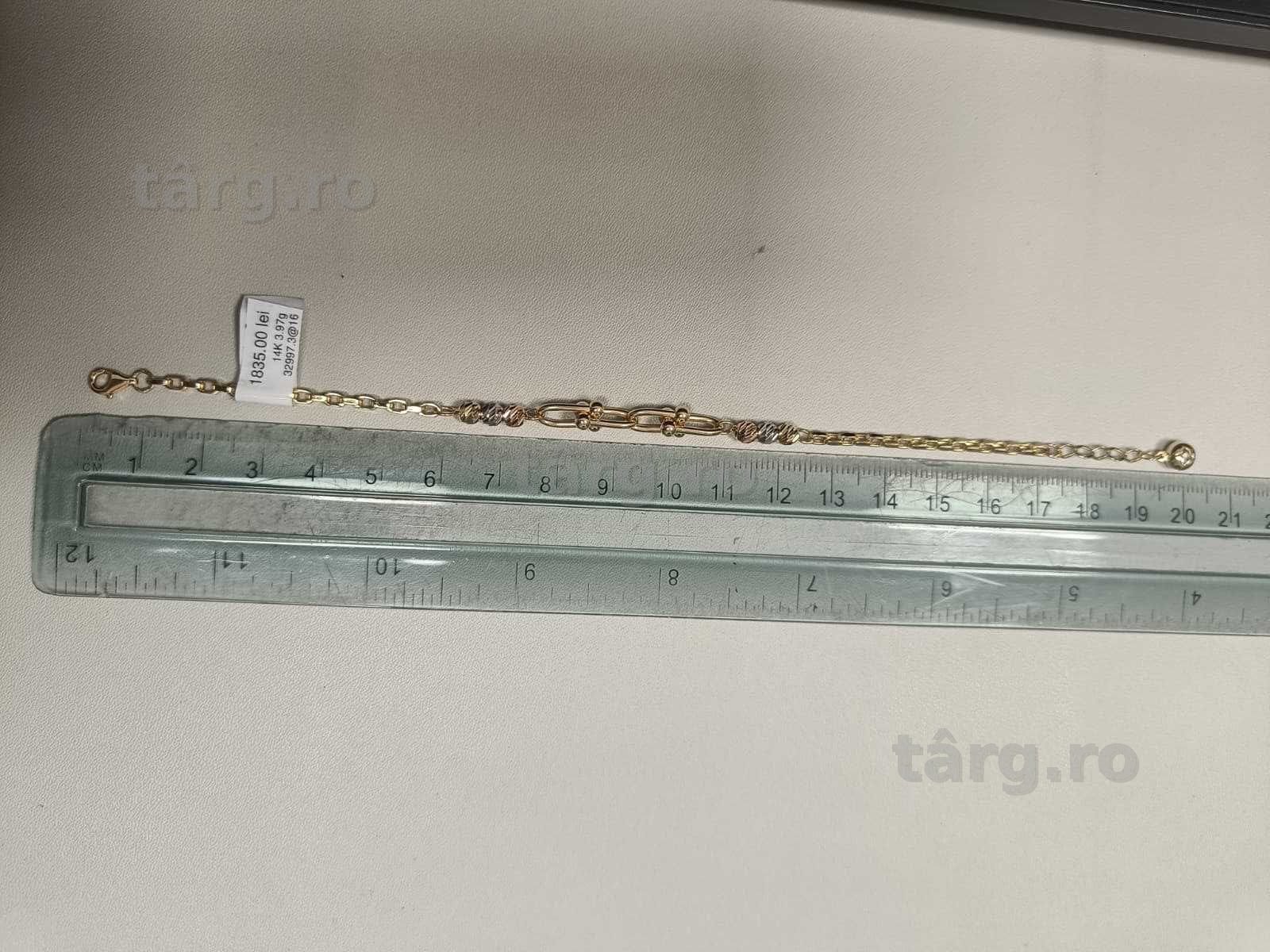 Bratara aur 14K 3.97g (Ag16 Moldova b33000.5) - Garantie 2 ani! 3