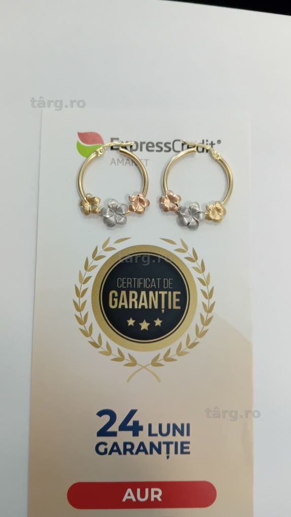 Cercei aur 14k Ag20 Dancu b30043 Garanție 2 ani