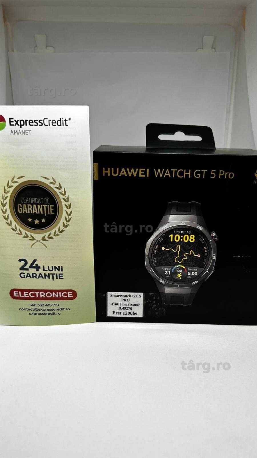 Smartwatch Huawei GT5 Pro (AG1 Alexandru B49276) - Garantie 2 ani!