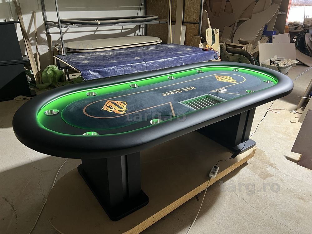 Masa poker personalizata CustomTables.eu mese poker stoc lichidare