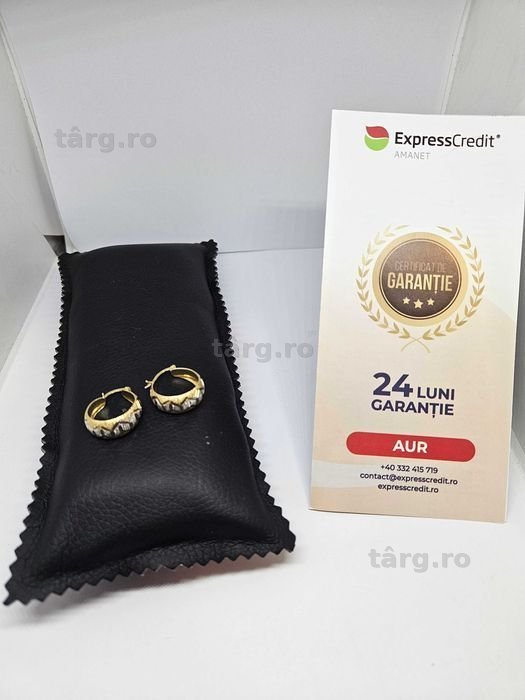 Cercei Aur 14K 3.32g (52279.1 AG1/30 Pacurari 2) Garantie 2 Ani!