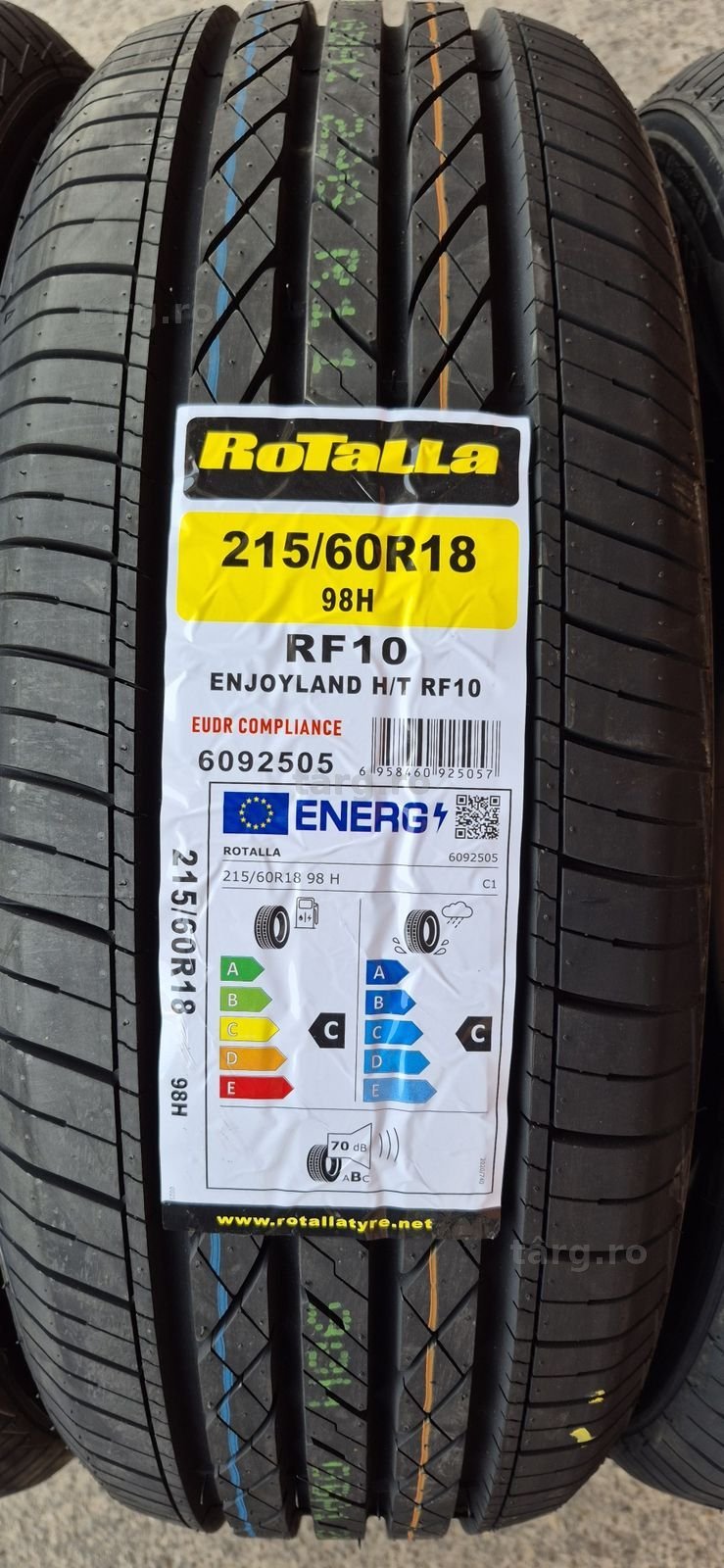 4 anvelope vara noi Rotalla 215/60/18,dot 2025 Pretul este pe bucata. 3