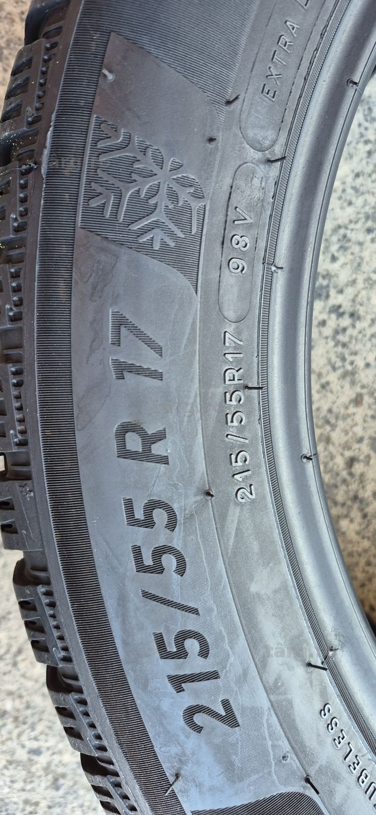 4 anvelope iarna Michelin 215/55/17,dot 2020,ca si noi.Pret pe buc. 6