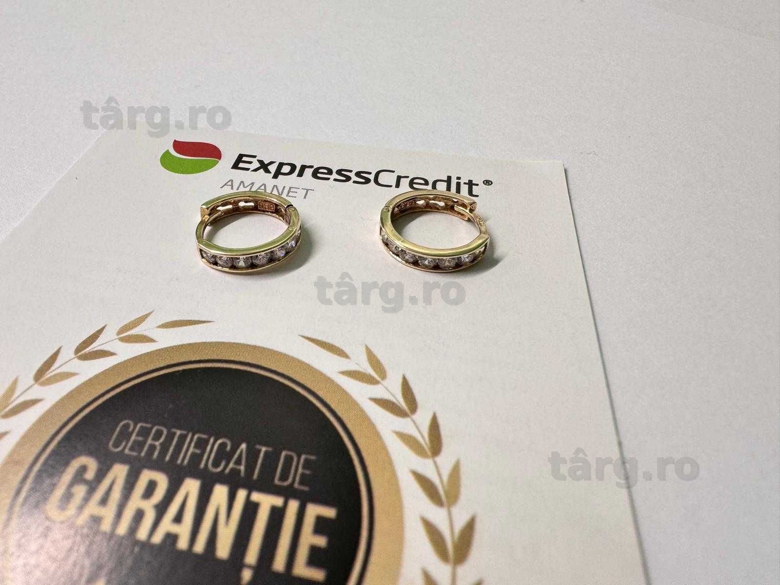Cercei aur 14K 1.56g (B.60589.2 Tatarasi) Garantie 2 ani