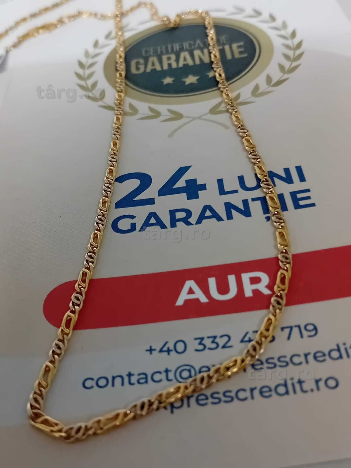 Lant aur 18k [Tomesti-b:33202.1]-Garantie 2 ani!
