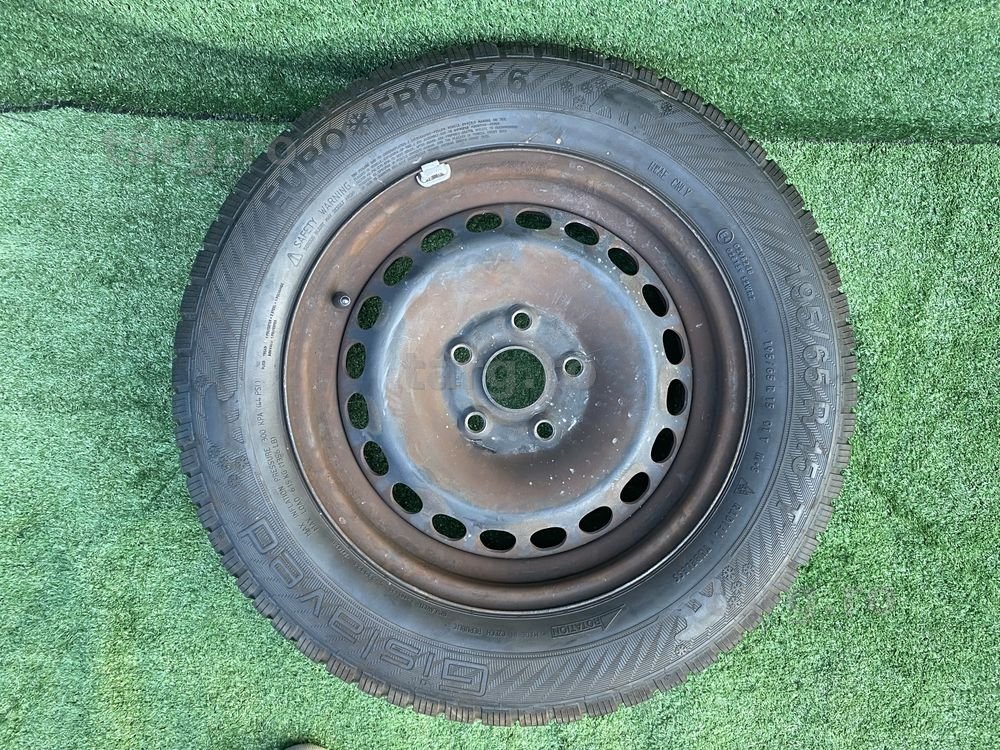 Roata rezerva normala Originala Oe Vw Seat Skoda R15 5x112 6JX15 H2 Et 37 Anvelopa 195 65 R 15 Cod produs Oe 3B0601027D Gc 57,1