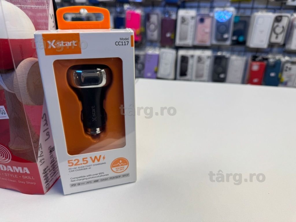 Incarcator auto, Incarcare rapida, Quick Charge 3.0, Negru si Alb 2