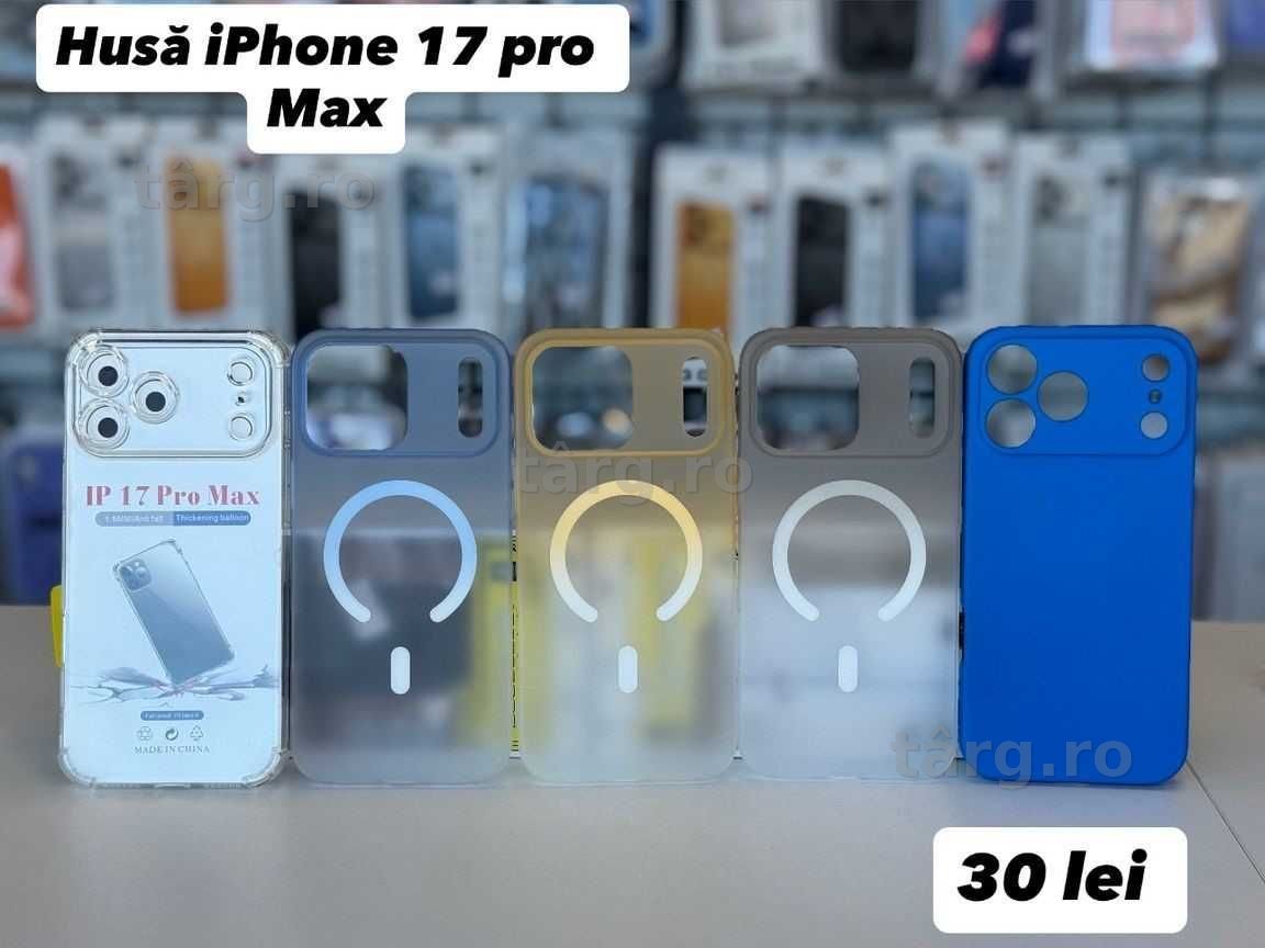 Husa silicon, folie, cablu, incarcator iPhone 17 Pro Max 2