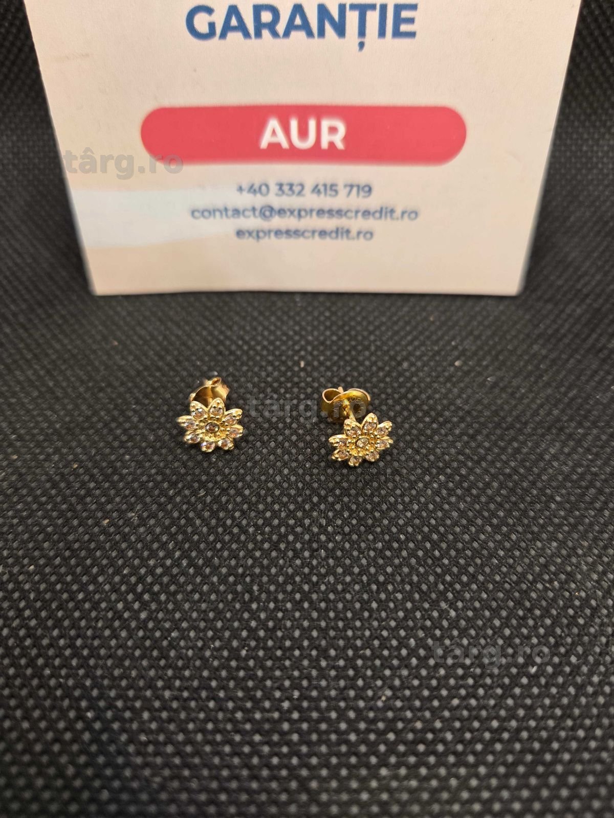 Cercei aur 14K 1.20g (49879 Ag11 Piata Nicolina) Garantie 2 ani! 2