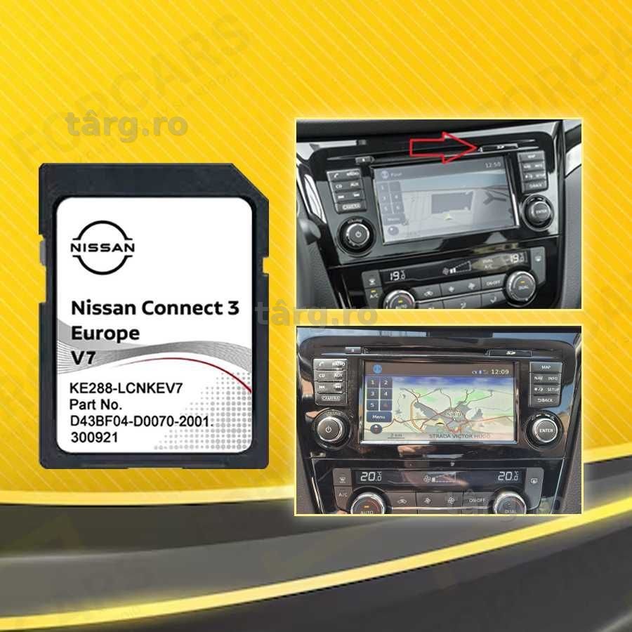 SD Card hărți navigație Connect 3 (LCN3) Nissan Qashqai Juke Navara X-Trail Pulsar
