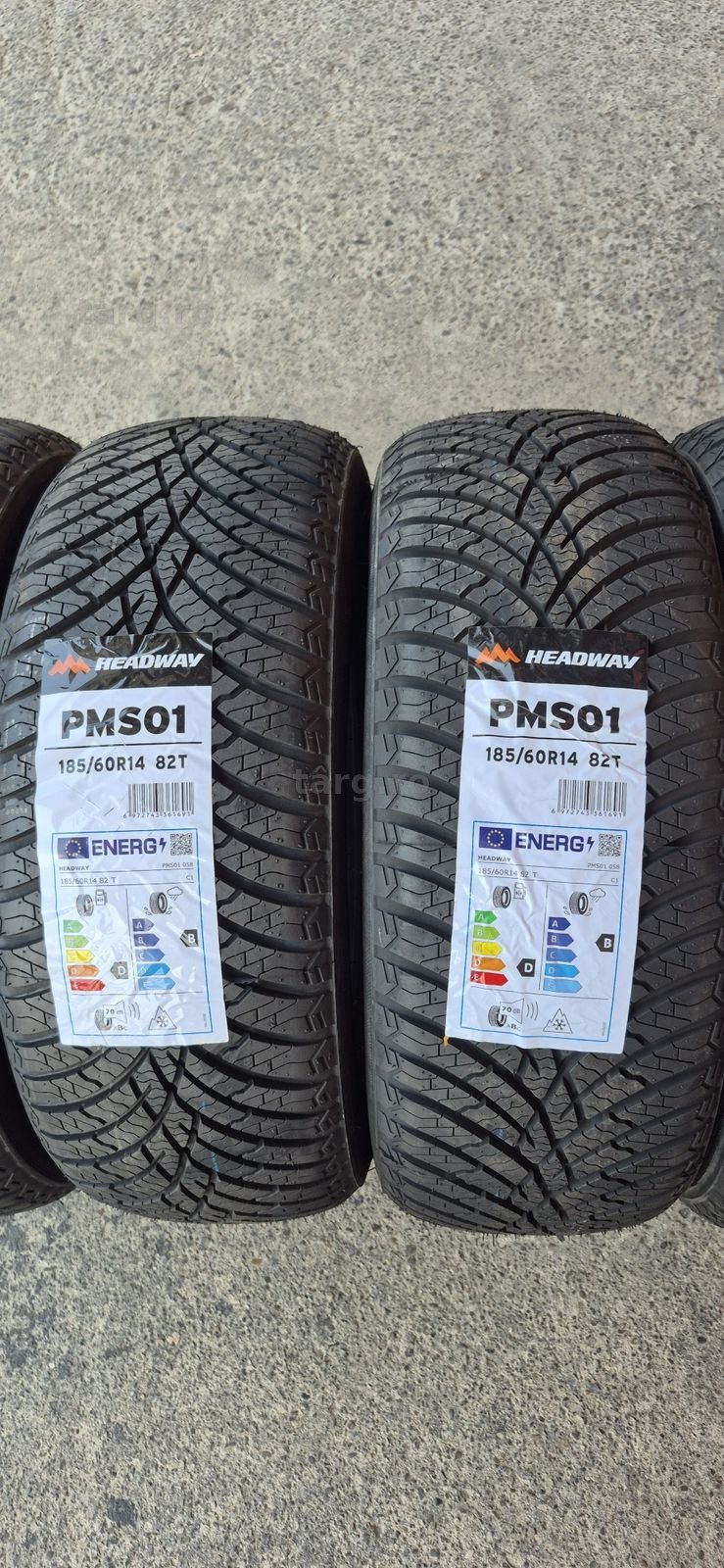 4 anvelope M+S noi Headway 185/60/14,dot 2025.Pretul este pe bucata. 2