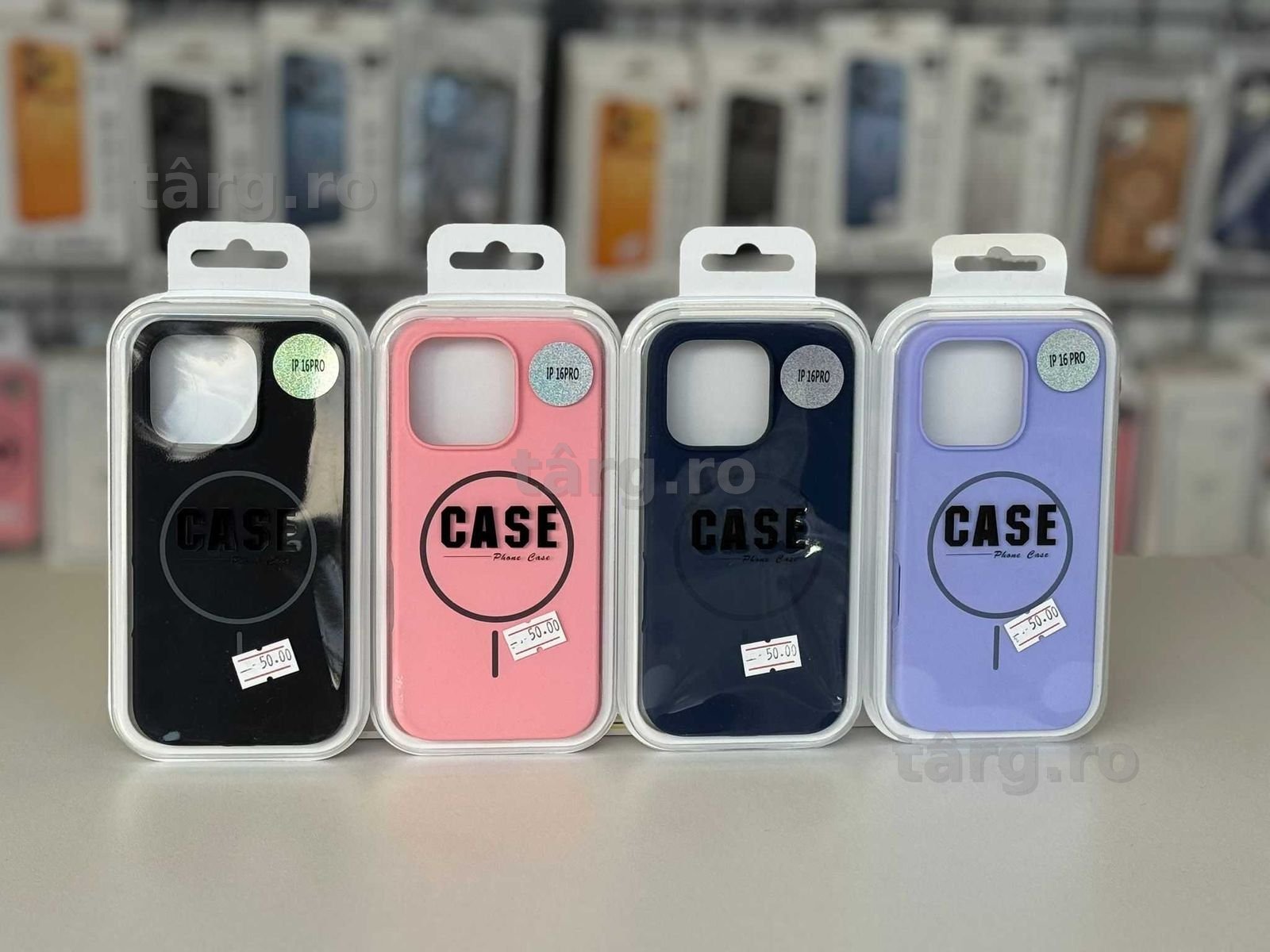 Husa silicon cu MagSafe, folie, cablu, incarcator iPhone 16 Pro