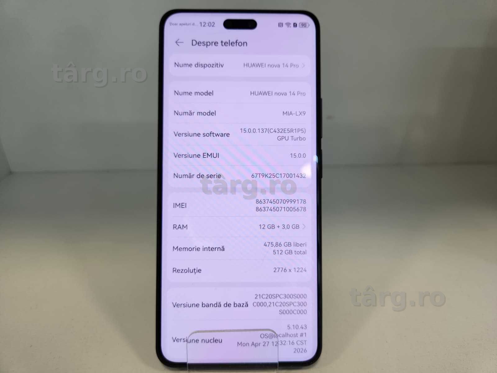 Telefon Huawei Nova 14 Pro 12/512Gb (Ag8 Tudor/B75013) – Garantie 2 Ani! 6