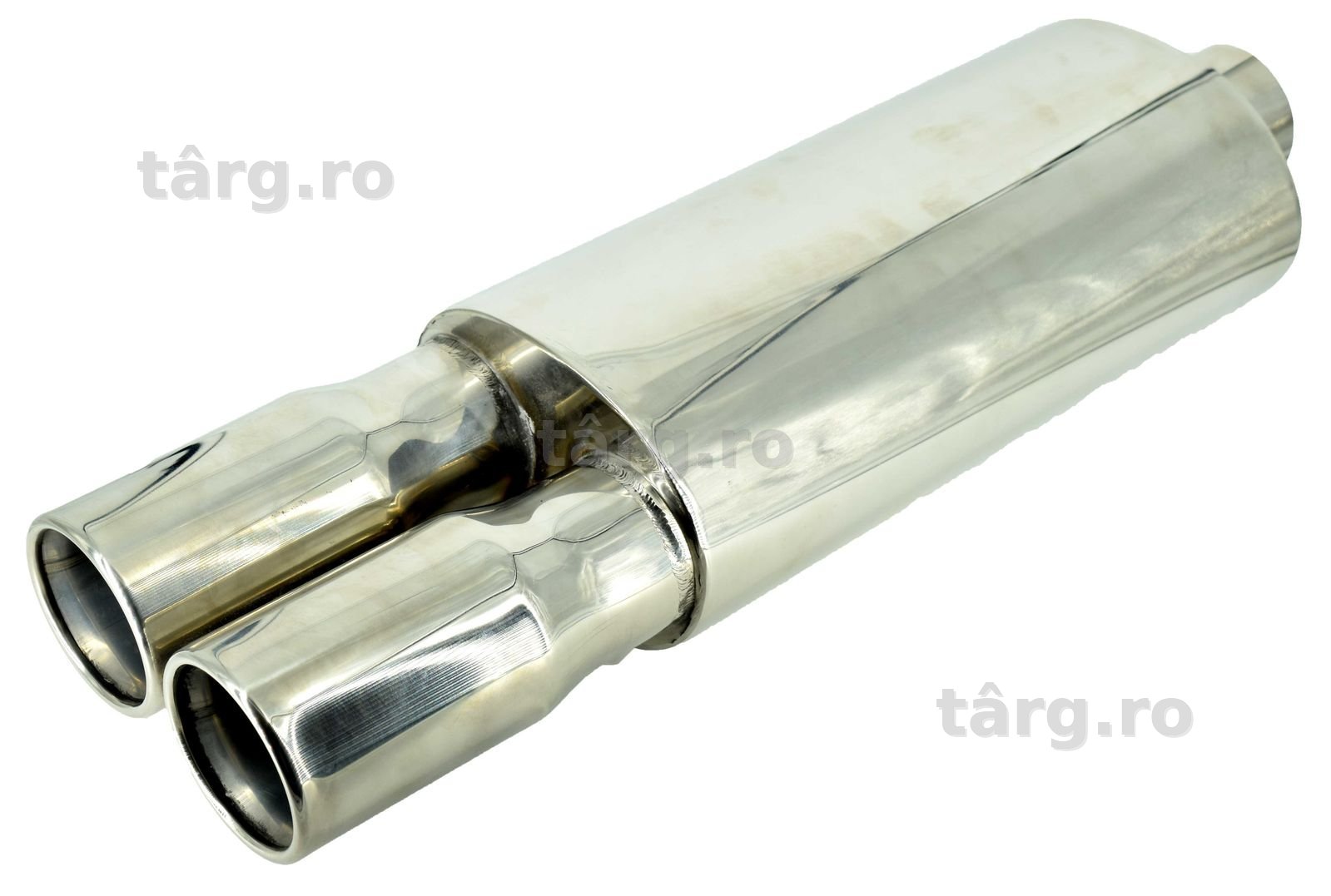 Toba INOX 2 iesiri rotunde drepte