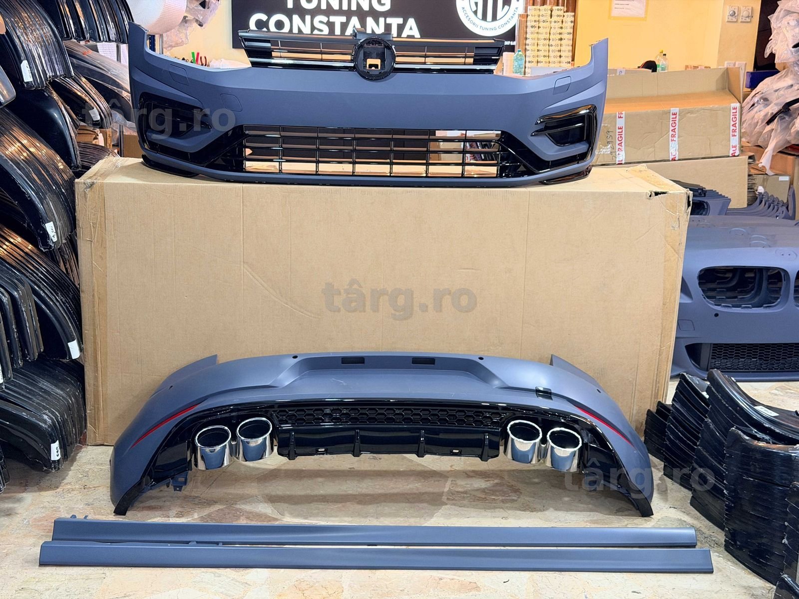 Pachet RLine Volkswagen Golf 7 Aspect 7.5 R Facelift Bara Fata + Spate + Praguri