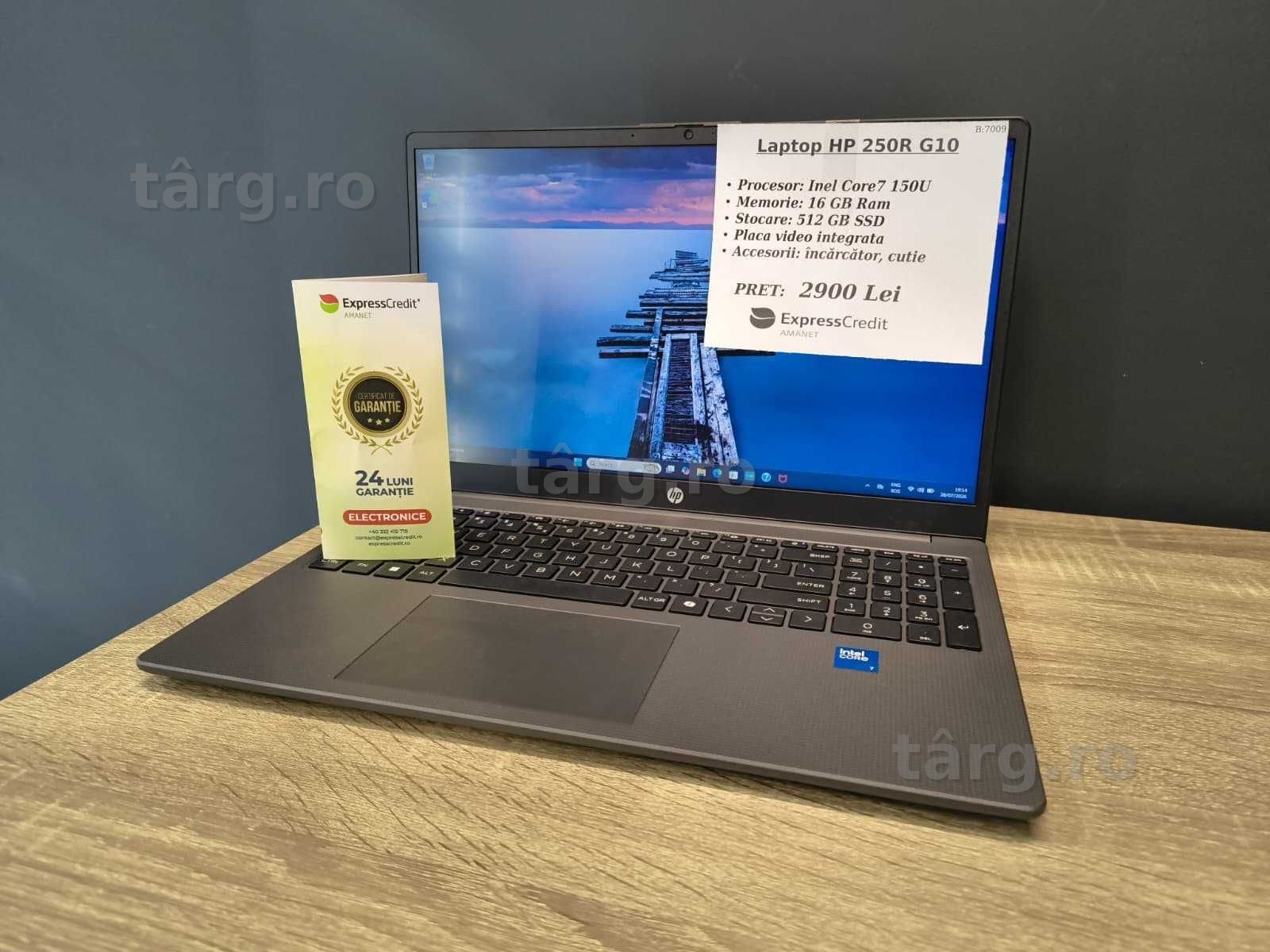 (AG51) Laptop HP 250R G10 b7009 - Garantie 2 ani!