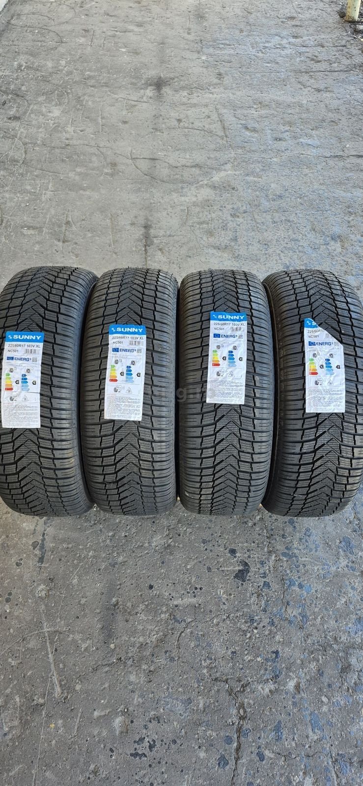 4 anvelope M+S noi Sunny 225/60/17,dot 2025.Pretul este pe bucata.