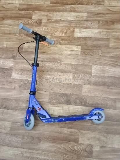 Trotinetă cu frână Play 5 Albastru-Oranj - (SecondHand) Decathlon