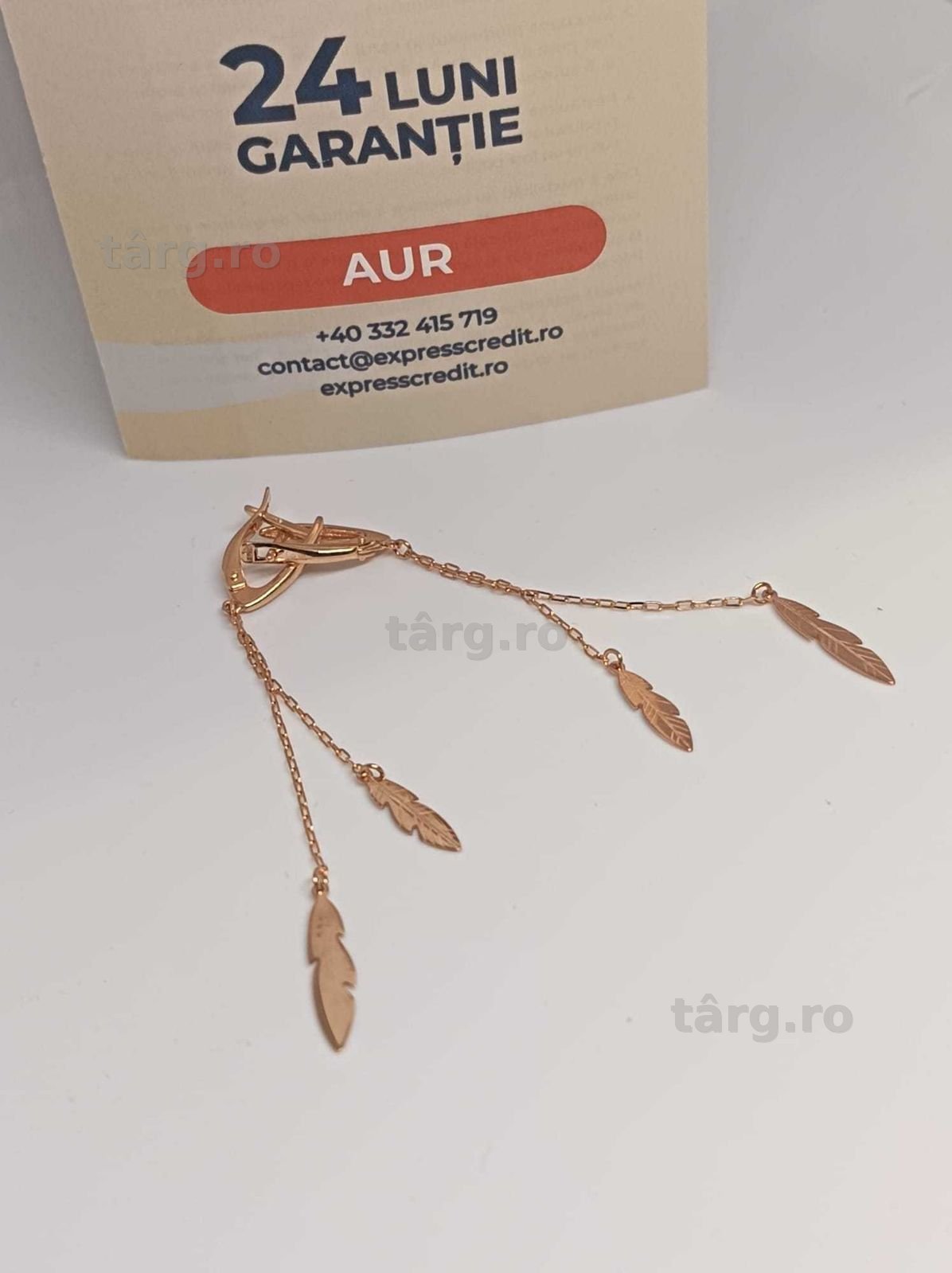 Cercei Aur 14K 2.75g (Ag4 Dacia B.52303.6) Garantie 2 ani 3