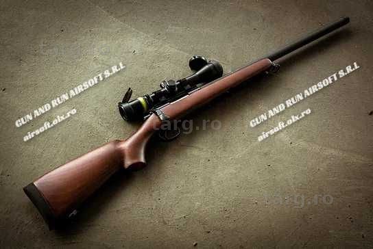 Pusca Tytan V4 Sniper: 6.5J Putere, Lunetă Inclusă, Full Metal, Arc