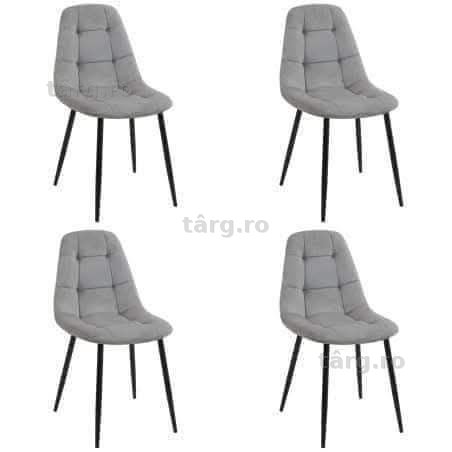 Scaune tapițate set 4 buc