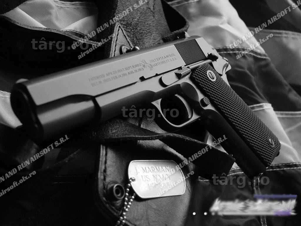 COLT + KIT UPGRADE!! ~ Pistol Airsoft Colt M1911/1,4 jouli/Co2 NOU Arc
