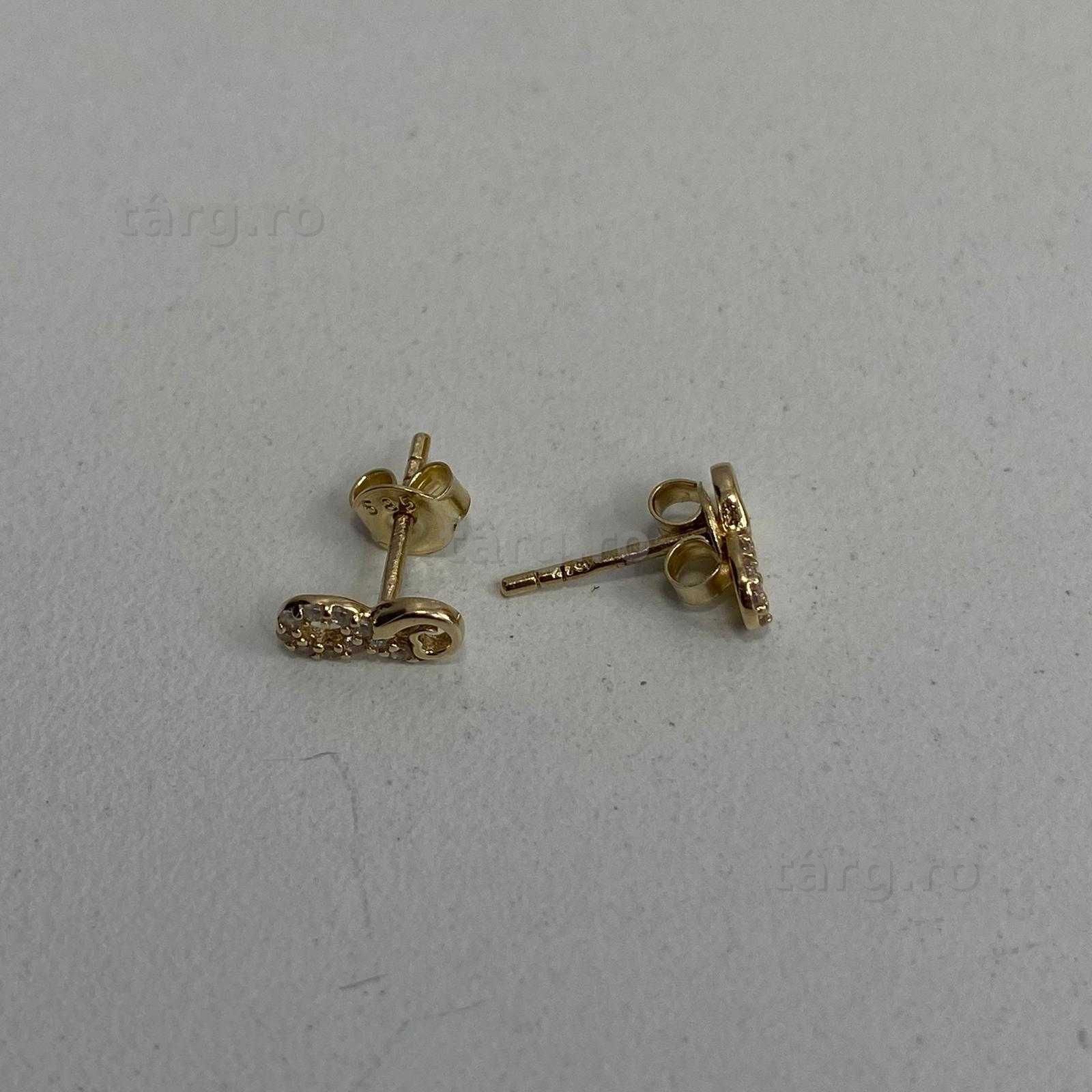 Cercei aur 14k 0.97 (Ag13 56146.2) Garantie 2 ani!