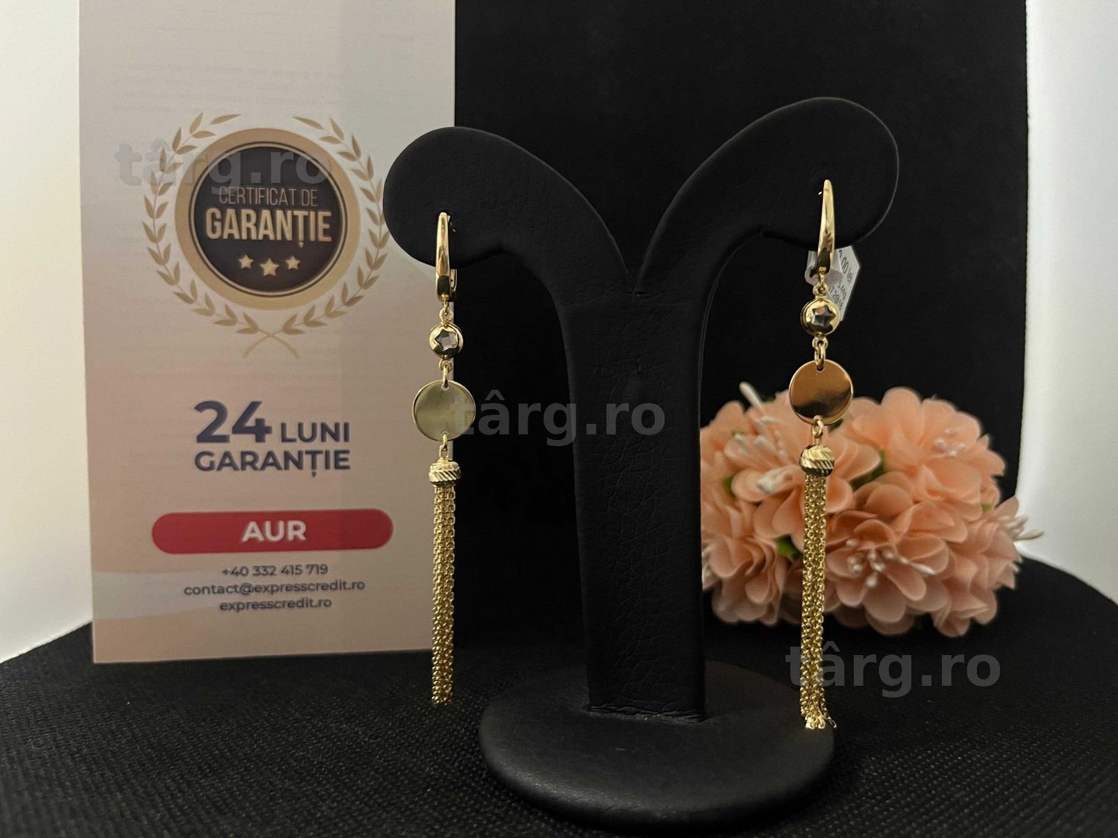Cercei Aur 14k 5.44g (AG16 Moldova b32907.2)-Garantie 2 ani!