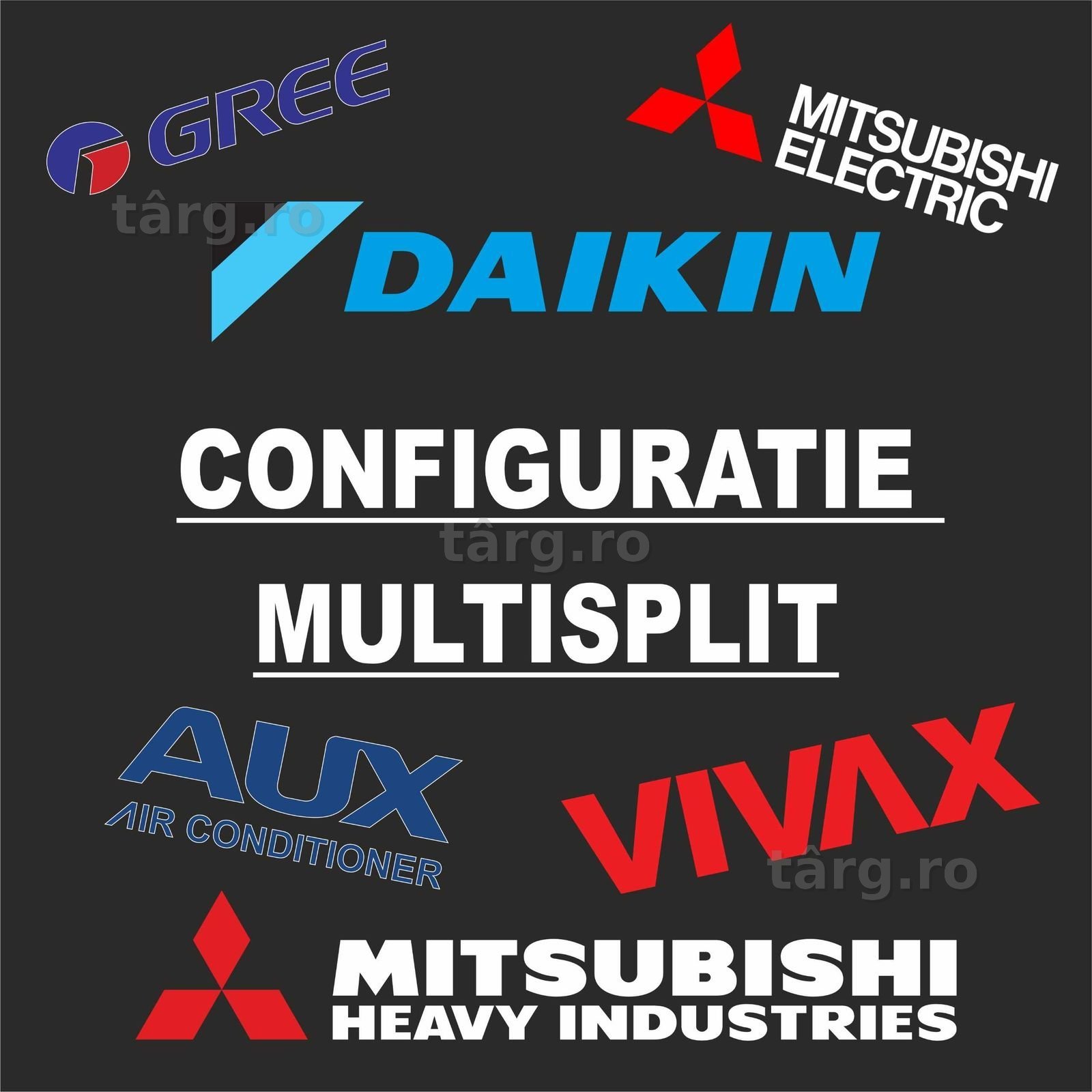 Aer Conditionat Multisplit 2-5 Unitati Interne. Configuratie la cerere