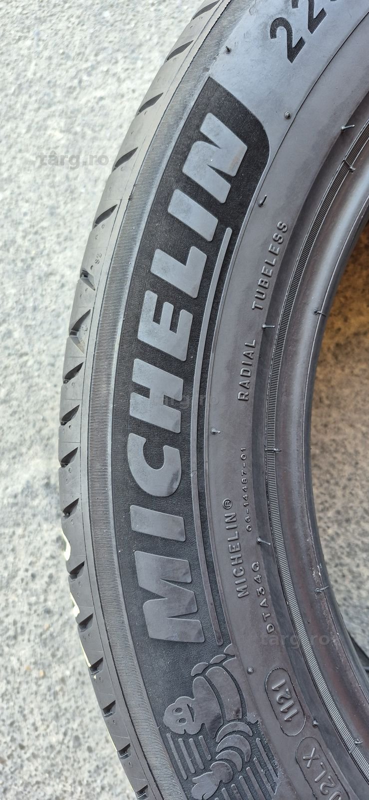 4 anvelope vara 10%uzura Michelin 225/55/18,dot 2021.Pretul este pe bucata. 4