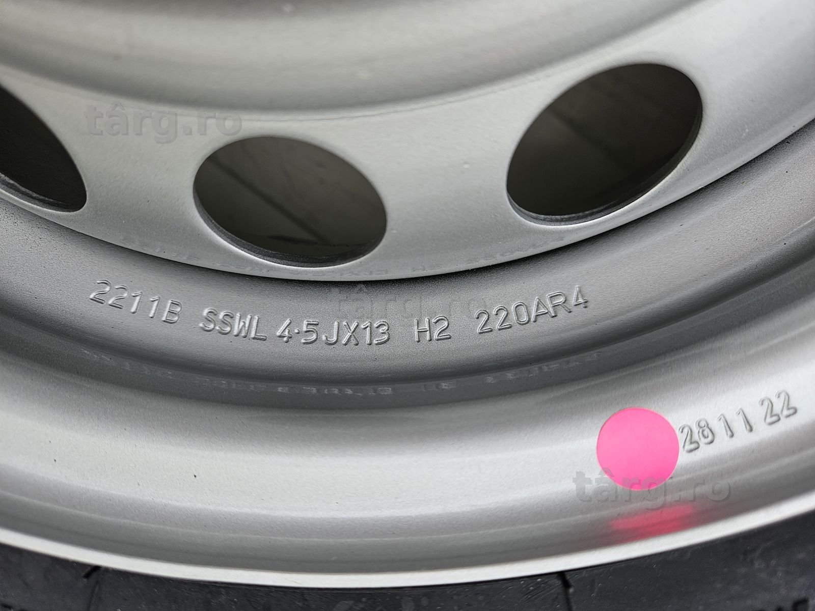 Roata 145/80 R13, Anvelopa Security M+S Janta 4.5Jx13 6