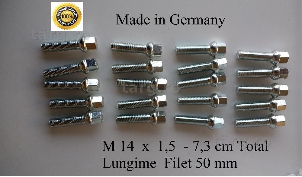 Prezoane lungi 73 mm M14 pas 1,5 Jante aliaj