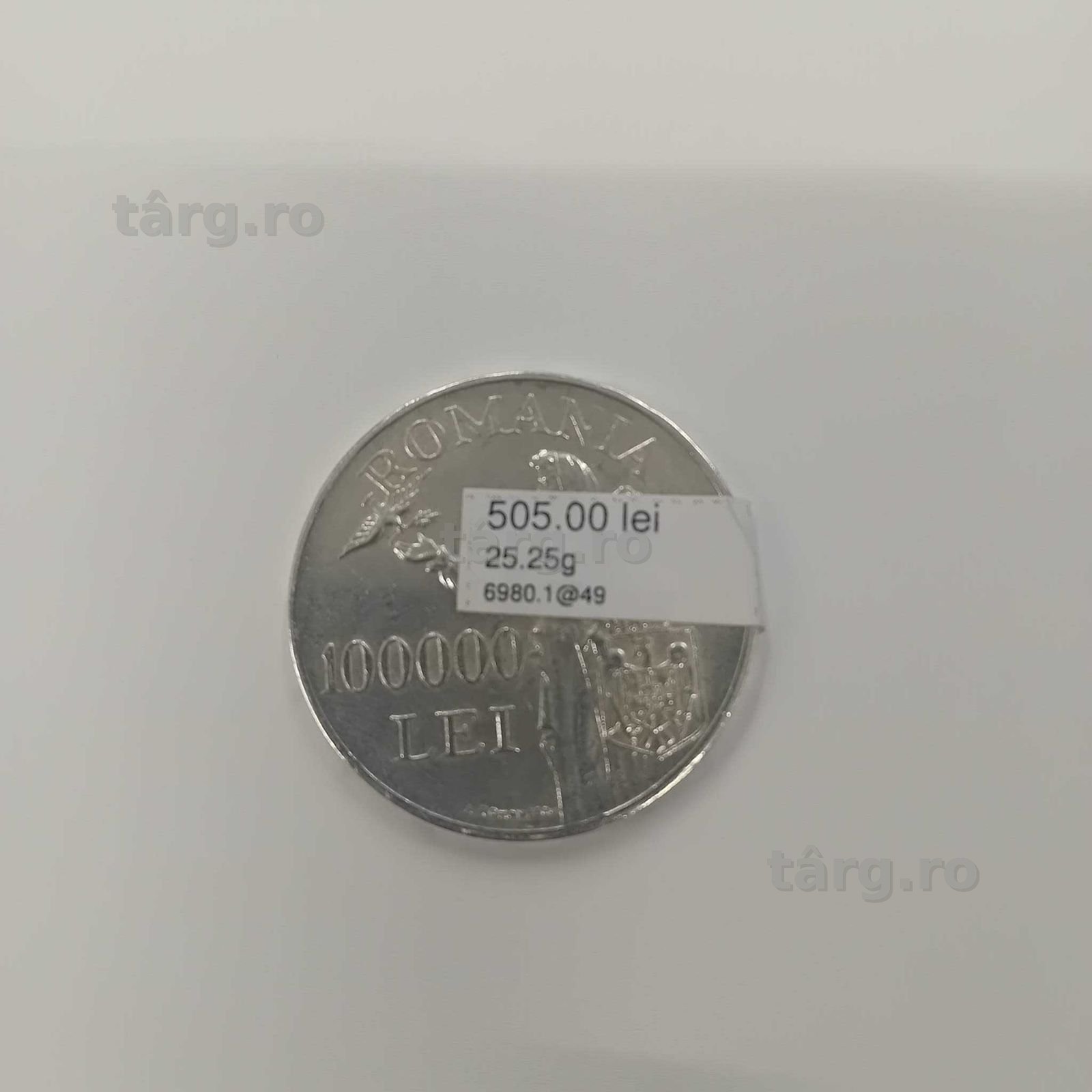 Moneda Argint Regele Mihai 1 (ag49 Esplanada b.6980) 2 ani garantie 3